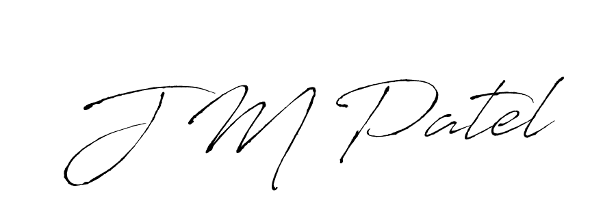 Design your own signature with our free online signature maker. With this signature software, you can create a handwritten (Antro_Vectra) signature for name J M Patel. J M Patel signature style 6 images and pictures png