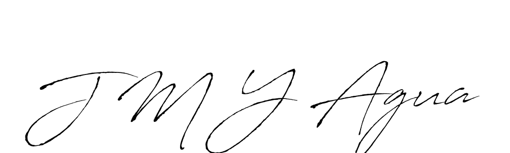 Also You can easily find your signature by using the search form. We will create J M Y Agua name handwritten signature images for you free of cost using Antro_Vectra sign style. J M Y Agua signature style 6 images and pictures png