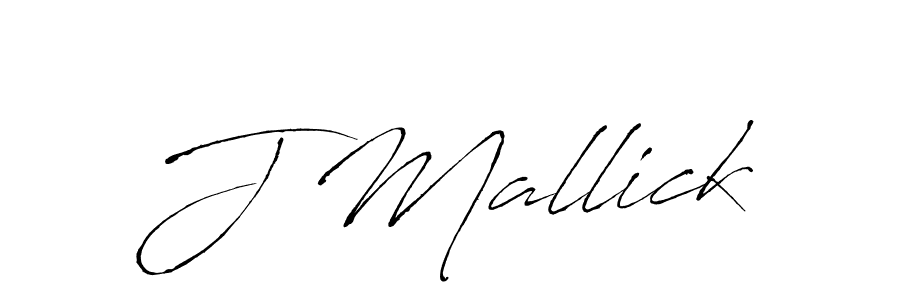 Make a beautiful signature design for name J Mallick. With this signature (Antro_Vectra) style, you can create a handwritten signature for free. J Mallick signature style 6 images and pictures png