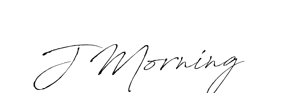 if you are searching for the best signature style for your name J Morning. so please give up your signature search. here we have designed multiple signature styles  using Antro_Vectra. J Morning signature style 6 images and pictures png