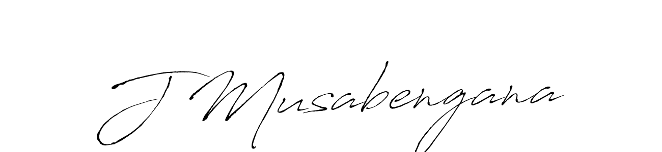Design your own signature with our free online signature maker. With this signature software, you can create a handwritten (Antro_Vectra) signature for name J Musabengana. J Musabengana signature style 6 images and pictures png