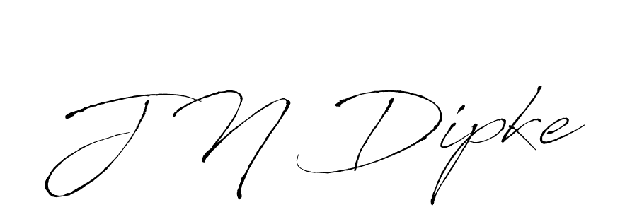 Use a signature maker to create a handwritten signature online. With this signature software, you can design (Antro_Vectra) your own signature for name J N Dipke. J N Dipke signature style 6 images and pictures png