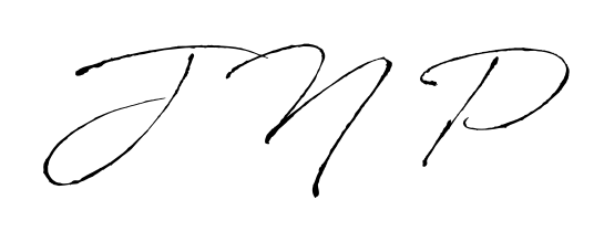 The Antro_Vectra typeface gives name J N P a refined look. Suitable for certificates, diplomas, and official verification. J N P signature style 6 images and pictures png