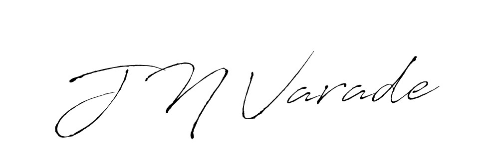 Use a signature maker to create a handwritten signature online. With this signature software, you can design (Antro_Vectra) your own signature for name J N Varade. J N Varade signature style 6 images and pictures png