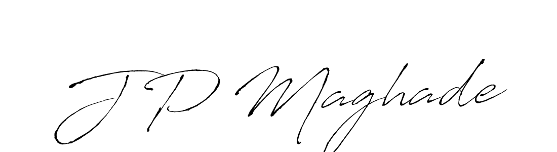 J P Maghade stylish signature style. Best Handwritten Sign (Antro_Vectra) for my name. Handwritten Signature Collection Ideas for my name J P Maghade. J P Maghade signature style 6 images and pictures png