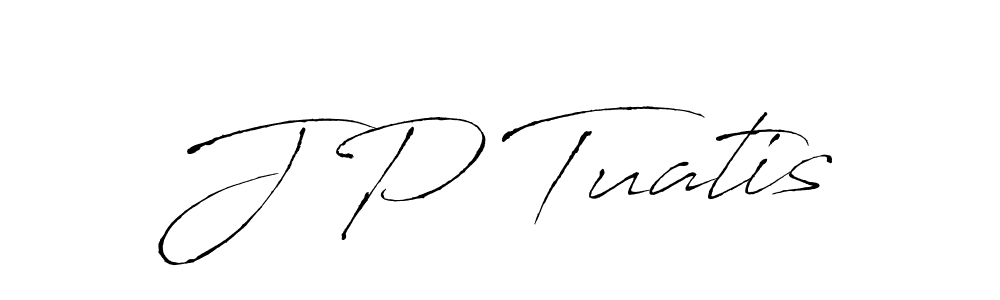 Antro_Vectra is a professional signature style that is perfect for those who want to add a touch of class to their signature. It is also a great choice for those who want to make their signature more unique. Get J P Tuatis name to fancy signature for free. J P Tuatis signature style 6 images and pictures png