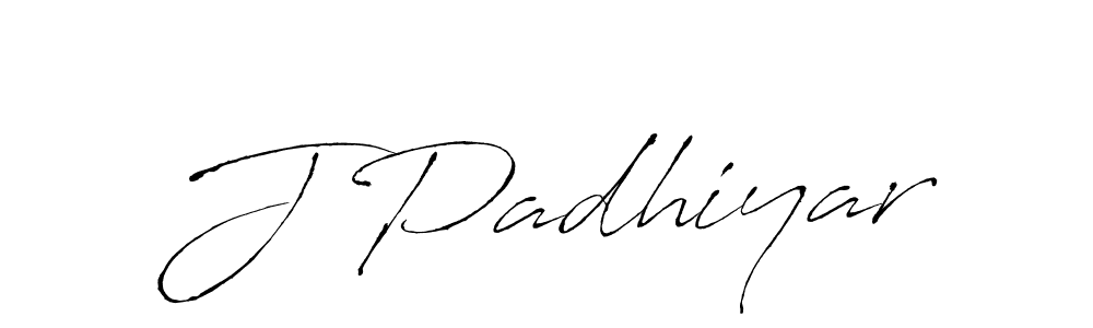 This is the best signature style for the J Padhiyar name. Also you like these signature font (Antro_Vectra). Mix name signature. J Padhiyar signature style 6 images and pictures png