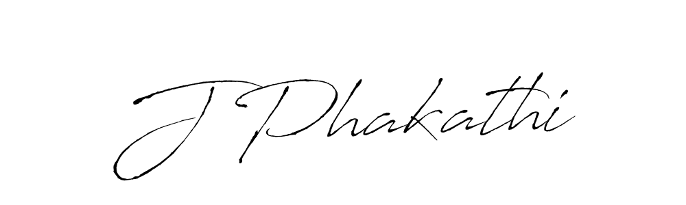 Design your own signature with our free online signature maker. With this signature software, you can create a handwritten (Antro_Vectra) signature for name J Phakathi. J Phakathi signature style 6 images and pictures png