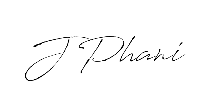 How to make J Phani name signature. Use Antro_Vectra style for creating short signs online. This is the latest handwritten sign. J Phani signature style 6 images and pictures png