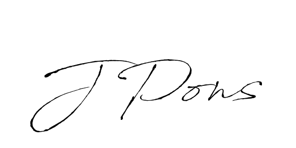 The best way (Antro_Vectra) to make a short signature is to pick only two or three words in your name. The name J Pons include a total of six letters. For converting this name. J Pons signature style 6 images and pictures png