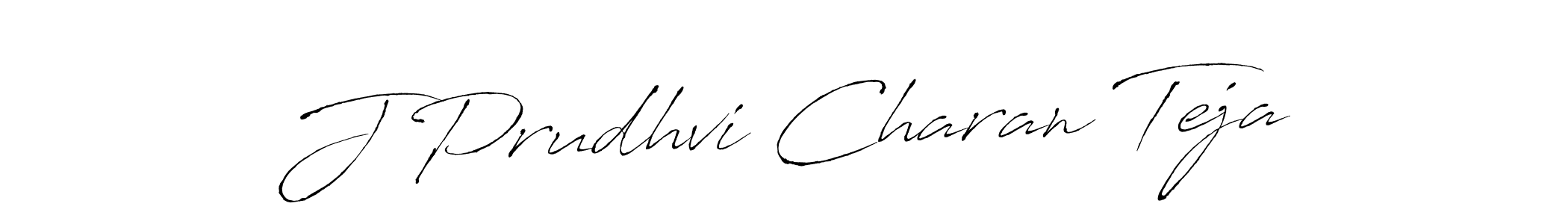 Use a signature maker to create a handwritten signature online. With this signature software, you can design (Antro_Vectra) your own signature for name J Prudhvi Charan Teja. J Prudhvi Charan Teja signature style 6 images and pictures png