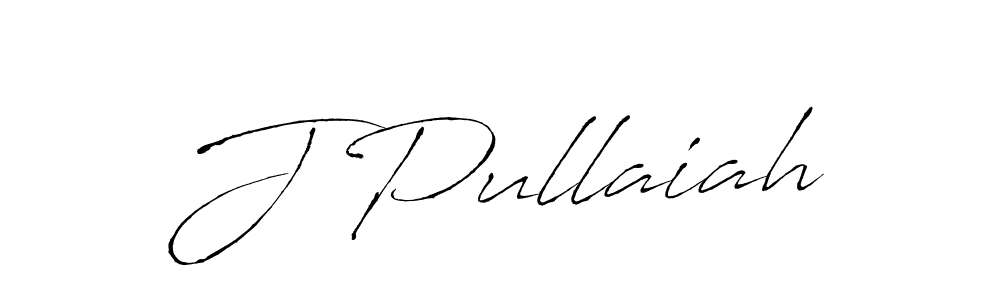 How to make J Pullaiah name signature. Use Antro_Vectra style for creating short signs online. This is the latest handwritten sign. J Pullaiah signature style 6 images and pictures png