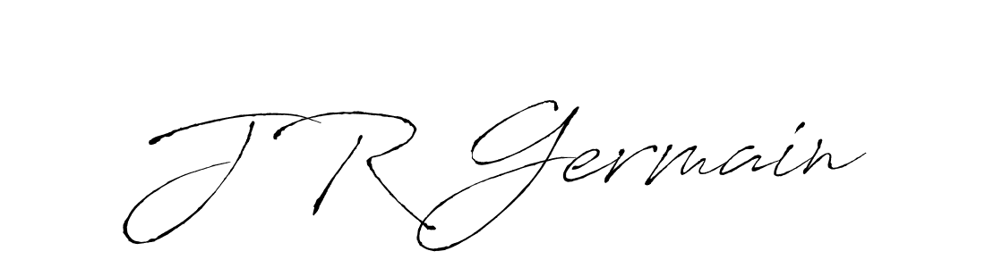 How to make J R Germain name signature. Use Antro_Vectra style for creating short signs online. This is the latest handwritten sign. J R Germain signature style 6 images and pictures png