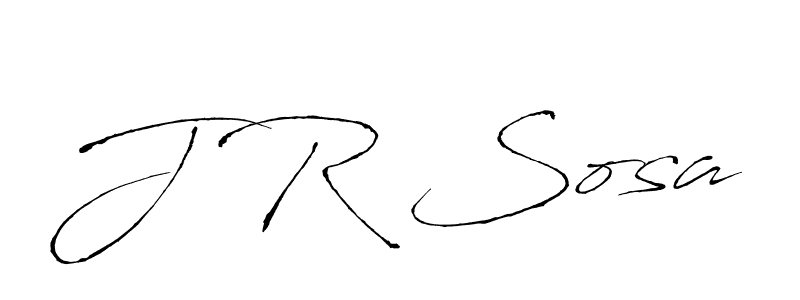 Make a beautiful signature design for name J R Sosa. With this signature (Antro_Vectra) style, you can create a handwritten signature for free. J R Sosa signature style 6 images and pictures png