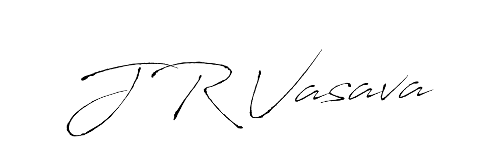 Create a beautiful signature design for name J R Vasava. With this signature (Antro_Vectra) fonts, you can make a handwritten signature for free. J R Vasava signature style 6 images and pictures png