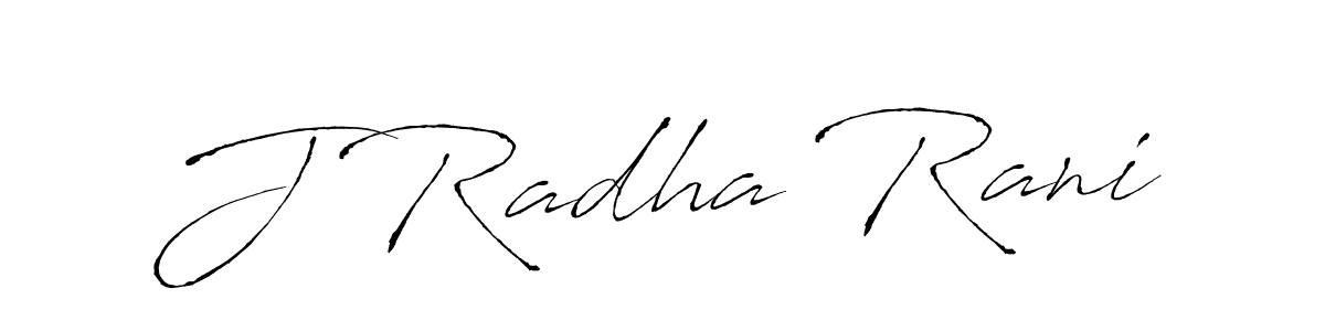 How to make J Radha Rani signature? Antro_Vectra is a professional autograph style. Create handwritten signature for J Radha Rani name. J Radha Rani signature style 6 images and pictures png