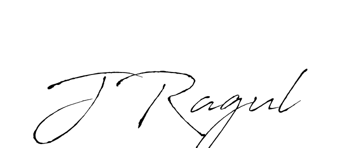 Create a beautiful signature design for name J Ragul. With this signature (Antro_Vectra) fonts, you can make a handwritten signature for free. J Ragul signature style 6 images and pictures png