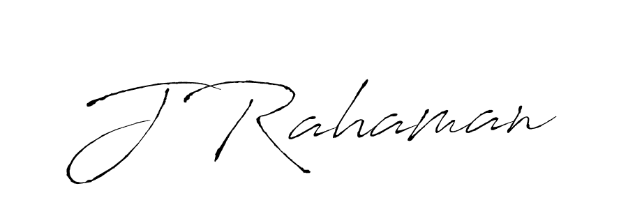 Create a beautiful signature design for name J Rahaman. With this signature (Antro_Vectra) fonts, you can make a handwritten signature for free. J Rahaman signature style 6 images and pictures png