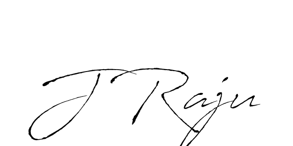 Create a beautiful signature design for name J Raju. With this signature (Antro_Vectra) fonts, you can make a handwritten signature for free. J Raju signature style 6 images and pictures png