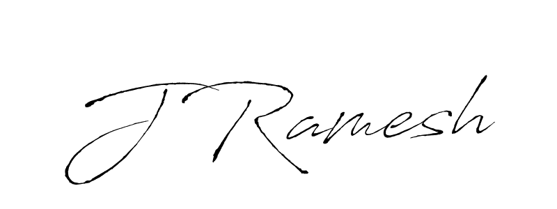 Make a beautiful signature design for name J Ramesh. With this signature (Antro_Vectra) style, you can create a handwritten signature for free. J Ramesh signature style 6 images and pictures png