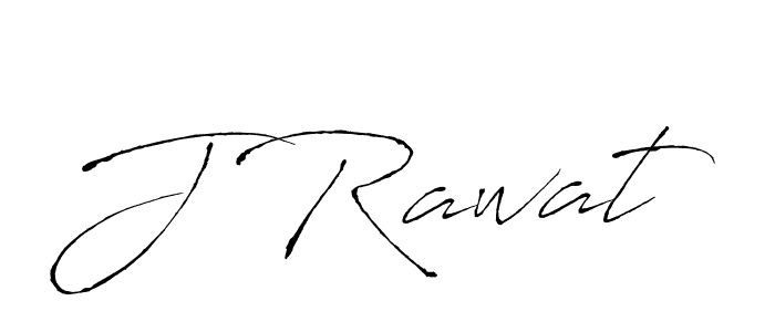 Create a beautiful signature design for name J Rawat. With this signature (Antro_Vectra) fonts, you can make a handwritten signature for free. J Rawat signature style 6 images and pictures png