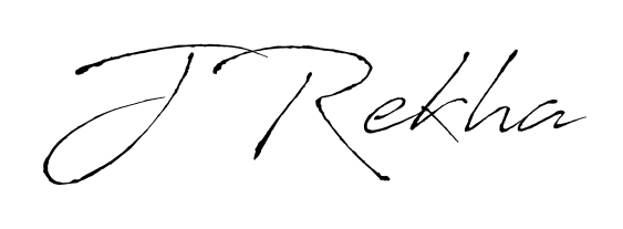 Design your own signature with our free online signature maker. With this signature software, you can create a handwritten (Antro_Vectra) signature for name J Rekha. J Rekha signature style 6 images and pictures png