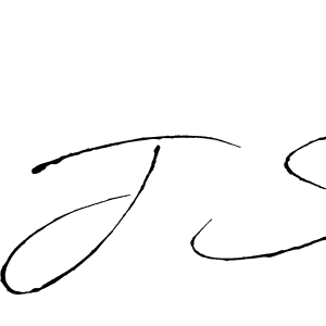 Make a beautiful signature design for name J S. With this signature (Antro_Vectra) style, you can create a handwritten signature for free. J S signature style 6 images and pictures png