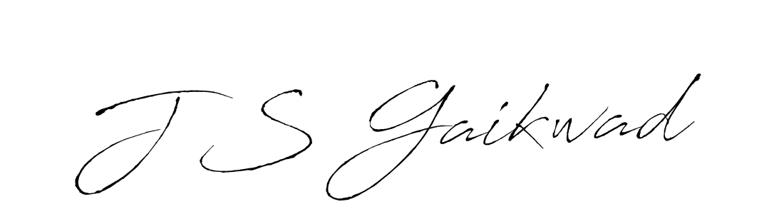 Create a beautiful signature design for name J S Gaikwad. With this signature (Antro_Vectra) fonts, you can make a handwritten signature for free. J S Gaikwad signature style 6 images and pictures png