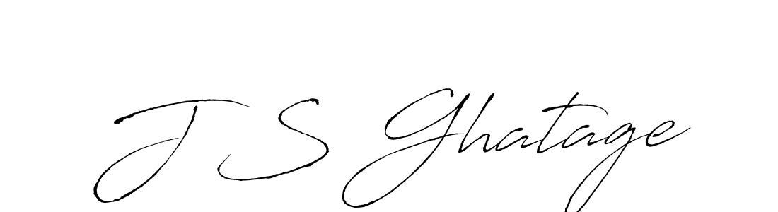How to make J S Ghatage name signature. Use Antro_Vectra style for creating short signs online. This is the latest handwritten sign. J S Ghatage signature style 6 images and pictures png