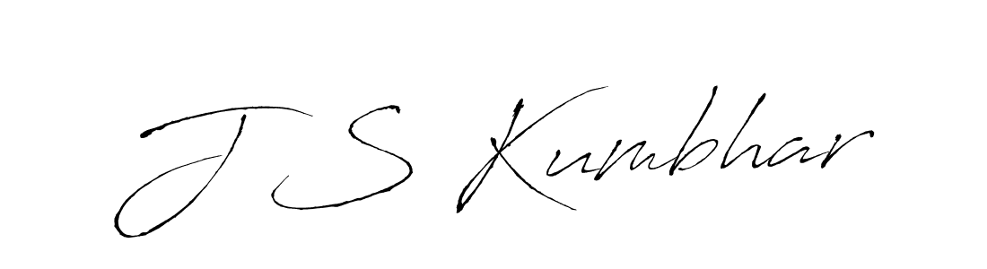 How to make J S Kumbhar signature? Antro_Vectra is a professional autograph style. Create handwritten signature for J S Kumbhar name. J S Kumbhar signature style 6 images and pictures png