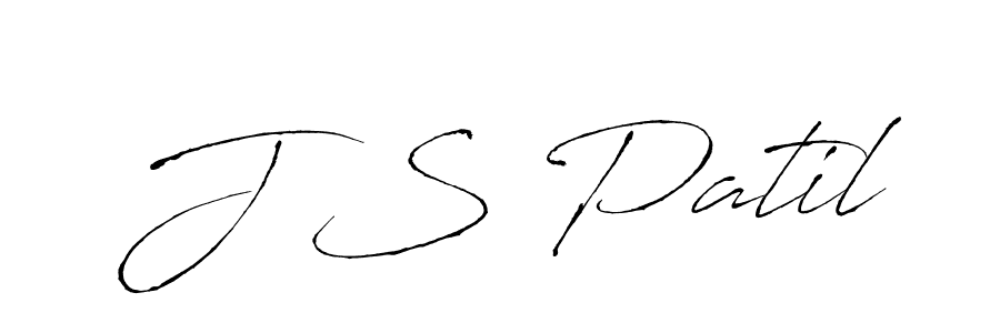 How to make J S Patil name signature. Use Antro_Vectra style for creating short signs online. This is the latest handwritten sign. J S Patil signature style 6 images and pictures png