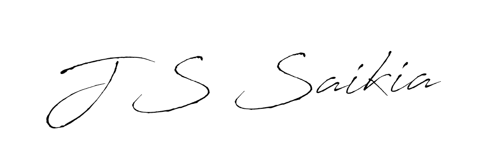 How to make J S Saikia name signature. Use Antro_Vectra style for creating short signs online. This is the latest handwritten sign. J S Saikia signature style 6 images and pictures png