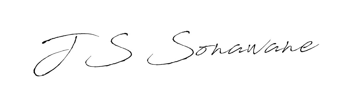 Create a beautiful signature design for name J S Sonawane. With this signature (Antro_Vectra) fonts, you can make a handwritten signature for free. J S Sonawane signature style 6 images and pictures png