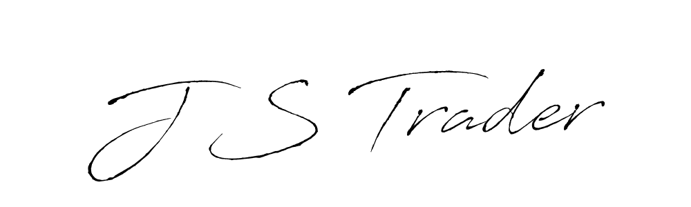 J S Trader stylish signature style. Best Handwritten Sign (Antro_Vectra) for my name. Handwritten Signature Collection Ideas for my name J S Trader. J S Trader signature style 6 images and pictures png