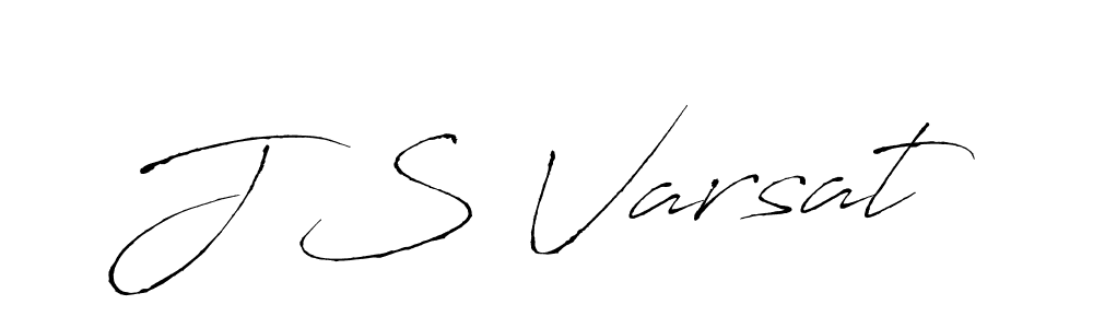 Design your own signature with our free online signature maker. With this signature software, you can create a handwritten (Antro_Vectra) signature for name J S Varsat. J S Varsat signature style 6 images and pictures png
