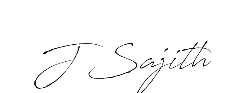 J Sajith stylish signature style. Best Handwritten Sign (Antro_Vectra) for my name. Handwritten Signature Collection Ideas for my name J Sajith. J Sajith signature style 6 images and pictures png