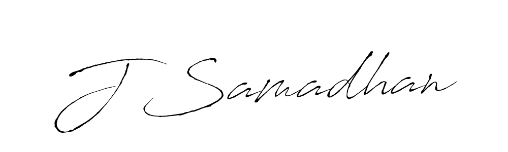 Use a signature maker to create a handwritten signature online. With this signature software, you can design (Antro_Vectra) your own signature for name J Samadhan. J Samadhan signature style 6 images and pictures png
