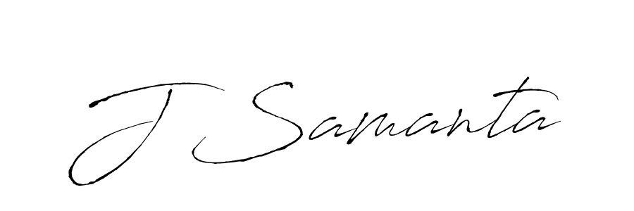 How to make J Samanta signature? Antro_Vectra is a professional autograph style. Create handwritten signature for J Samanta name. J Samanta signature style 6 images and pictures png