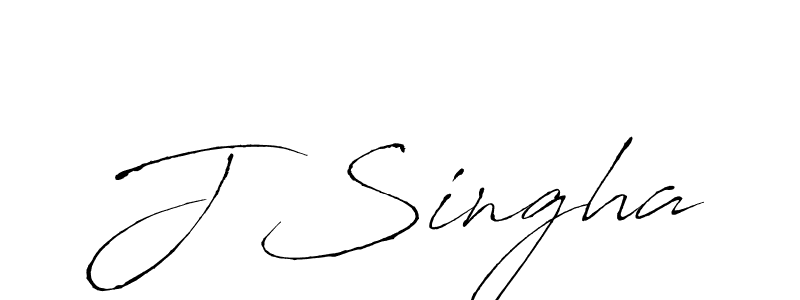 Make a beautiful signature design for name J Singha. With this signature (Antro_Vectra) style, you can create a handwritten signature for free. J Singha signature style 6 images and pictures png
