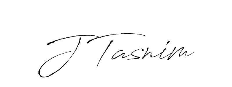 Design your own signature with our free online signature maker. With this signature software, you can create a handwritten (Antro_Vectra) signature for name J Tasnim. J Tasnim signature style 6 images and pictures png