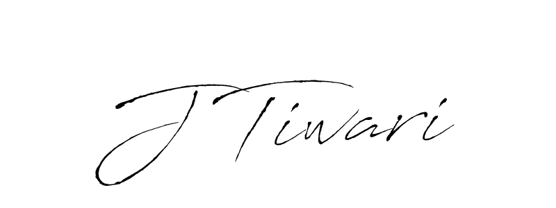 Make a beautiful signature design for name J Tiwari. With this signature (Antro_Vectra) style, you can create a handwritten signature for free. J Tiwari signature style 6 images and pictures png