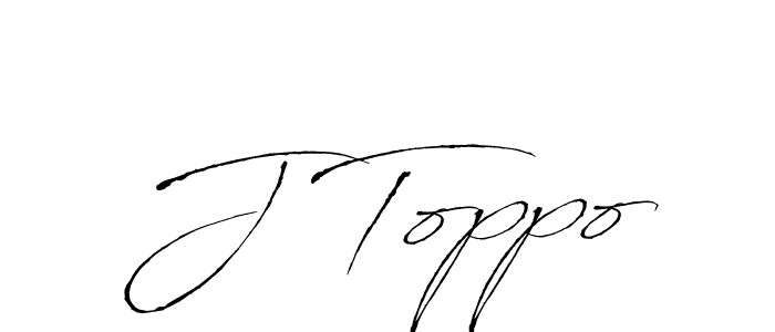 How to make J Toppo signature? Antro_Vectra is a professional autograph style. Create handwritten signature for J Toppo name. J Toppo signature style 6 images and pictures png