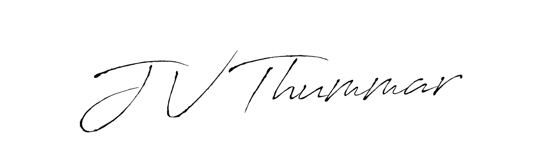 Antro_Vectra is a professional signature style that is perfect for those who want to add a touch of class to their signature. It is also a great choice for those who want to make their signature more unique. Get J V Thummar name to fancy signature for free. J V Thummar signature style 6 images and pictures png
