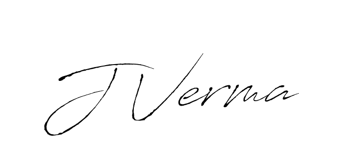 Design your own signature with our free online signature maker. With this signature software, you can create a handwritten (Antro_Vectra) signature for name J Verma. J Verma signature style 6 images and pictures png