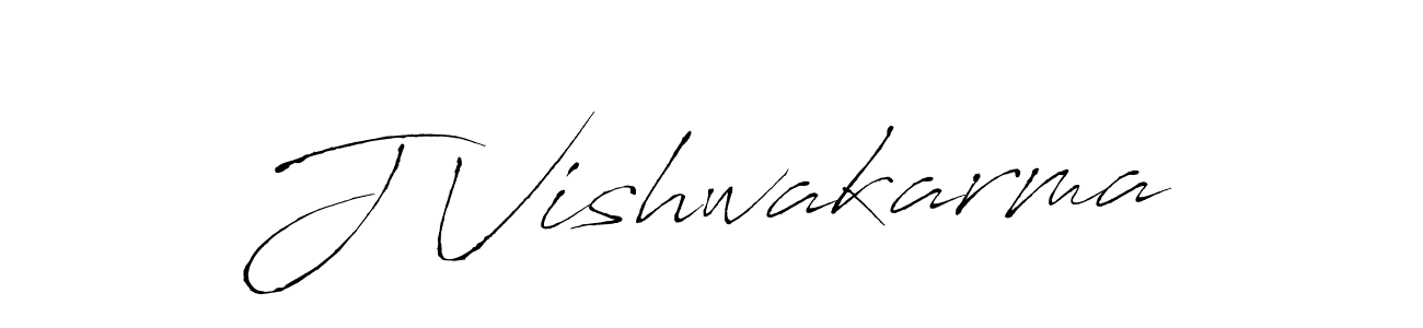 Design your own signature with our free online signature maker. With this signature software, you can create a handwritten (Antro_Vectra) signature for name J Vishwakarma. J Vishwakarma signature style 6 images and pictures png