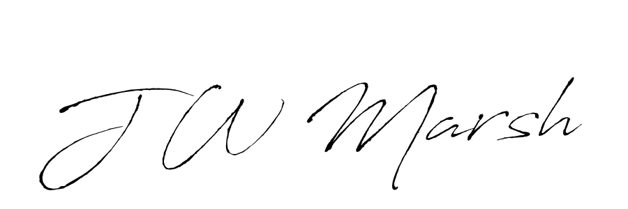 Use a signature maker to create a handwritten signature online. With this signature software, you can design (Antro_Vectra) your own signature for name J W Marsh. J W Marsh signature style 6 images and pictures png