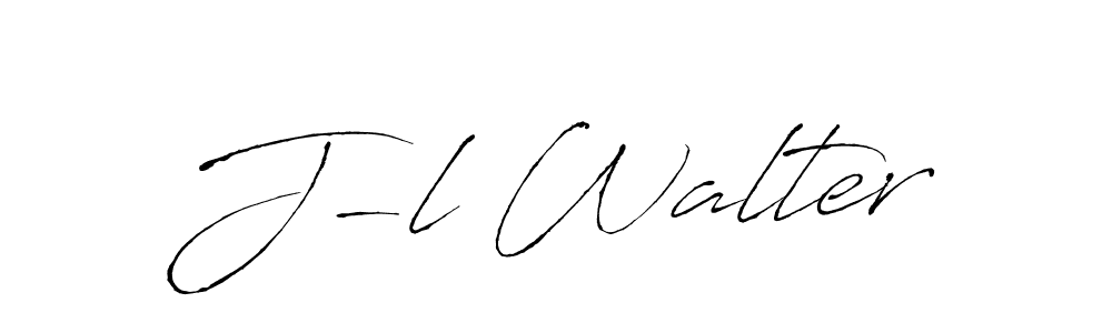 Design your own signature with our free online signature maker. With this signature software, you can create a handwritten (Antro_Vectra) signature for name J-l Walter. J-l Walter signature style 6 images and pictures png