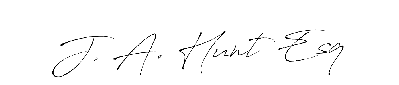 Also we have J. A. Hunt Esq name is the best signature style. Create professional handwritten signature collection using Antro_Vectra autograph style. J. A. Hunt Esq signature style 6 images and pictures png