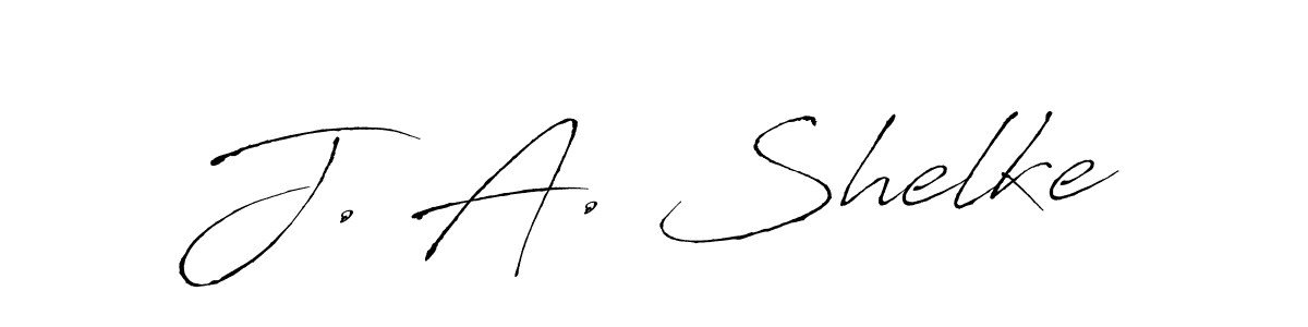 if you are searching for the best signature style for your name J. A. Shelke. so please give up your signature search. here we have designed multiple signature styles  using Antro_Vectra. J. A. Shelke signature style 6 images and pictures png