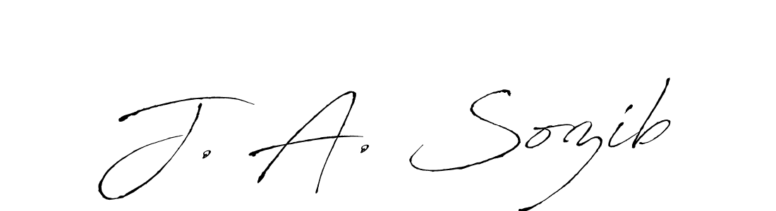 Design your own signature with our free online signature maker. With this signature software, you can create a handwritten (Antro_Vectra) signature for name J. A. Sozib. J. A. Sozib signature style 6 images and pictures png